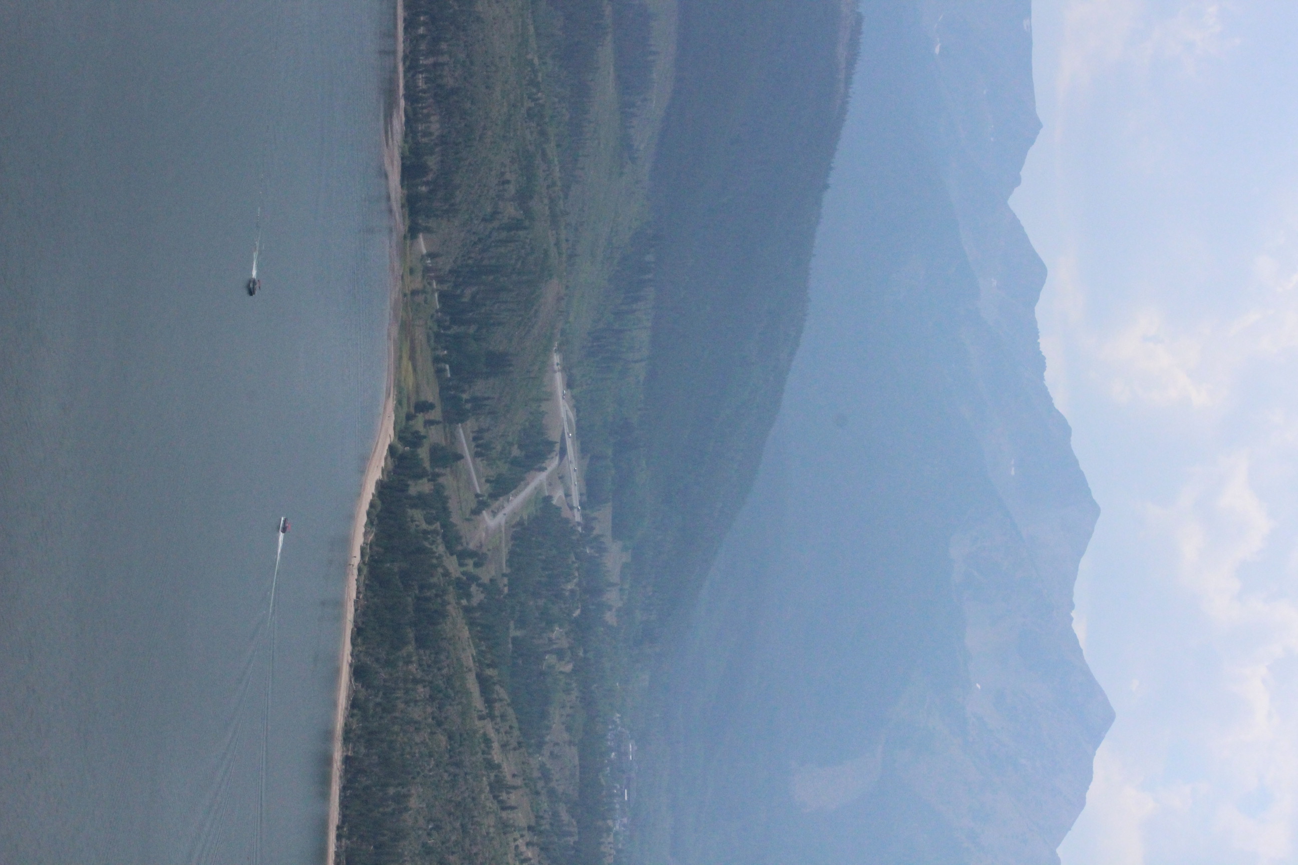 Lake view from mountain side